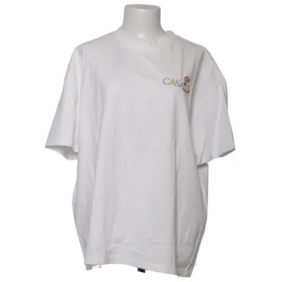 T-shirt (Wit) van Casablanca Katoen, Zijde, Viscose