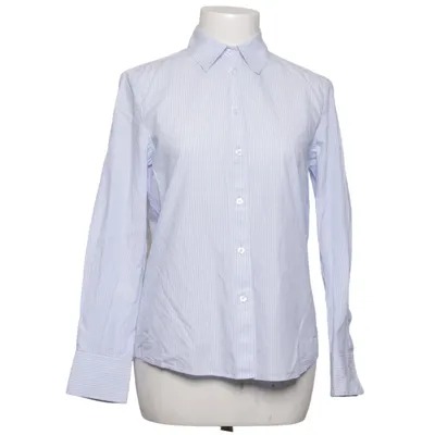 Shirt (Blue, White) from Mango Cotton, Lyocell