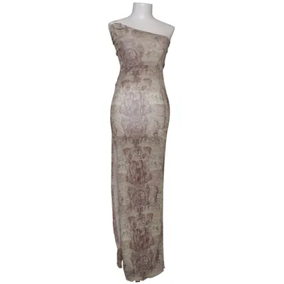 Långklänning (Beige, Flerfärgad) från PrettyLittleThing Elastan, Polyester