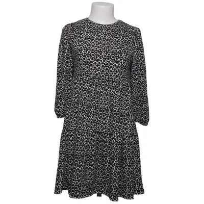 Robe (Noir, Blanc) de Sateen Coton, Polyester