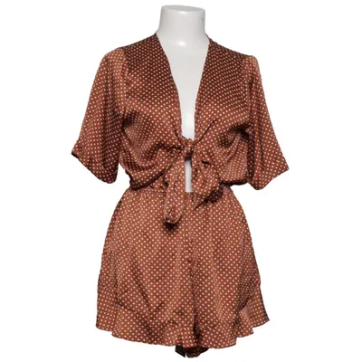 Byxdress (Brun, Vit) från Kilky Polyester