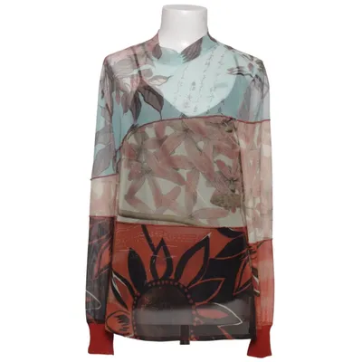 T-shirt à manches longues (Rouge, Bleu, Multicolore) de Desigual Élasthane, Polyester, Polyuréthane, Viscose
