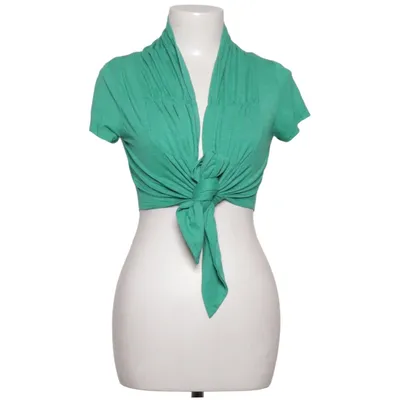 Wrap blouse (Green) from Anna Scott Polyester, Viscose