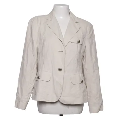 Blazer (Beige) van Miss H. Linnen, Polyester, Viscose