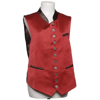 Suit vest (Red, Brown) from Almbock Polyester