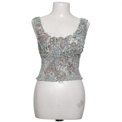 Crop top (Blue, Pink, Multicolored) from Kimchi Blue Cotton, Elastane, Polyester