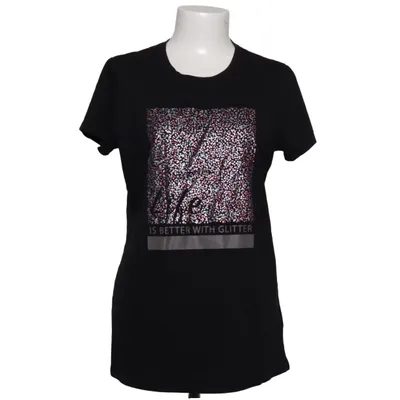 T-shirt (Noir, Multicolore) de Takko Fashion Coton, Polyester