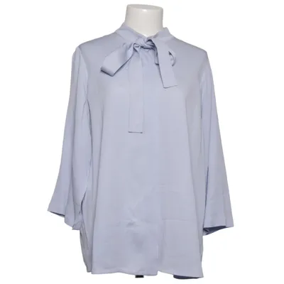 Pussy bow blouse (Blue) from Marina Rinaldi Silk