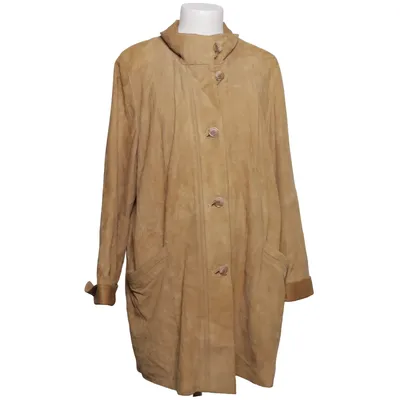 Läderkappa (Brun) från Inga Barth Skinn, Polyester
