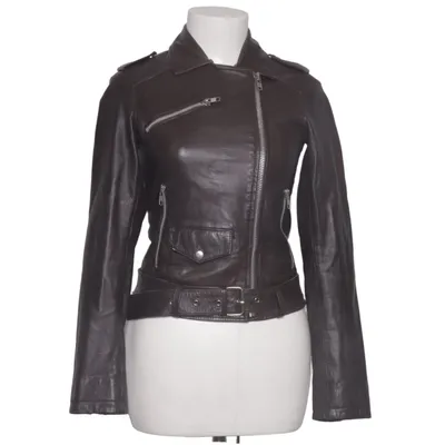 Veste de motard (Marron) de Barneys Originals Cuir, Polyester