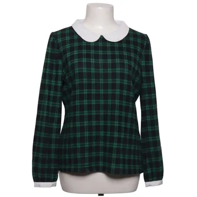 Blus (Grön, Blå, Vit) från Allegra K Elastan, Polyester