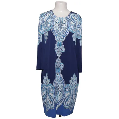 Jurk (Blauw, Wit) van Donna Morgan Elastaan, Polyester