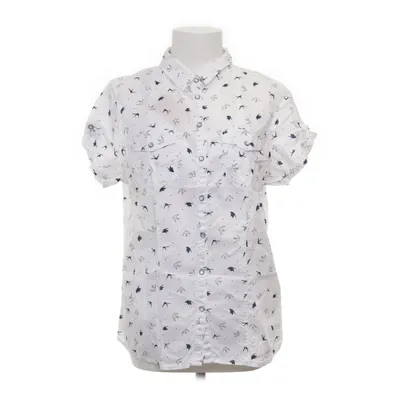 Kortärmad skjorta (Vit, Blå) från Yessica Bomull