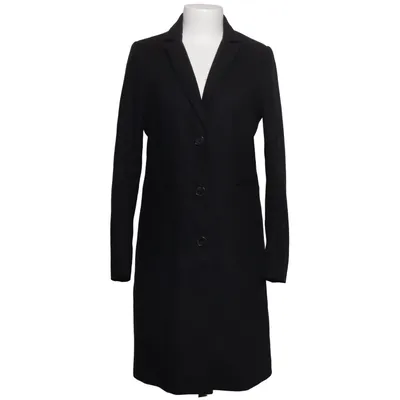 Coat (Black) from Laura Clement Polyester, Wool