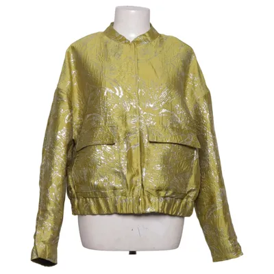 Bomber jacket (Green, Silver) from CKS Metallic fiber, Polyamide, Polyester