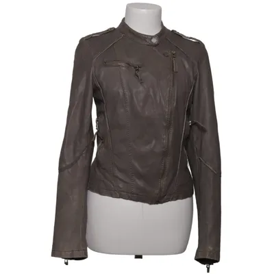 Bikerjakke (Grå) fra Oakwood Bomuld, Polyester