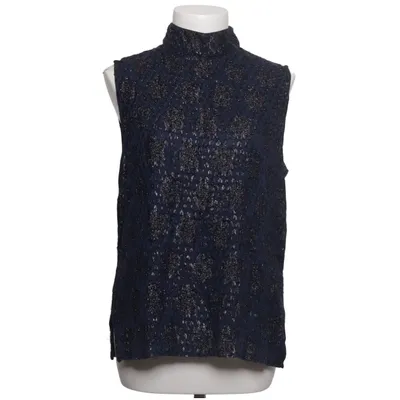 Top (Blue, Silver, Multicolored) from Ganni Metallic fiber, Viscose
