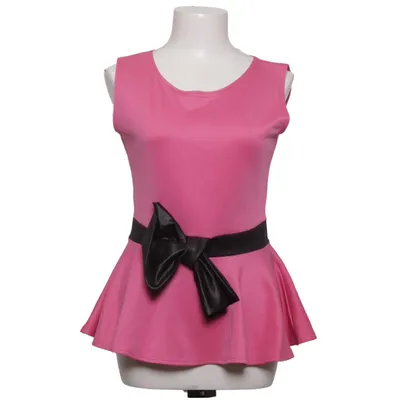 Peplumtopp (Rosa, Svart) från Instyle Elastan, Polyester