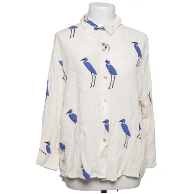 Blouse (Beige, Blue) from Parfois Viscose