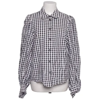 Bluse (Sort, Hvid) fra Monki Bomuld