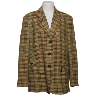 Blazer (Marron, Jaune, Vert) de Ravens Acétate, Viscose