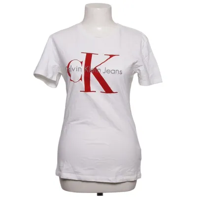T-shirt (Wit, Rood) van Calvin Klein Jeans Katoen