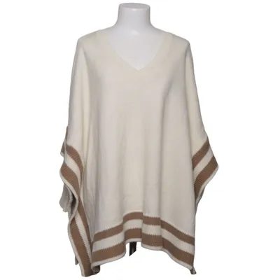 Poncho (Beige, Brown) from Luzabelle Acrylic, Cotton, Polyester, Viscose, Wool