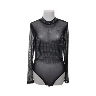 Body (Svart, Silverfärgad) Elastan, Polyester