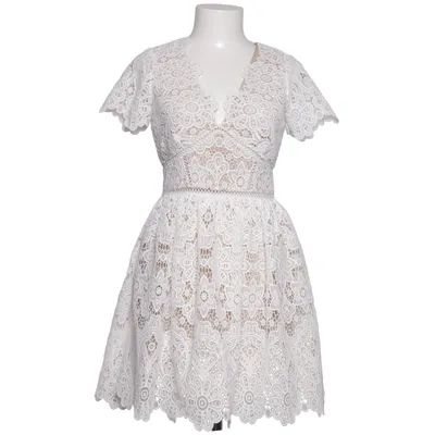 Robe (Blanc) de Self-Portrait Coton, Laine