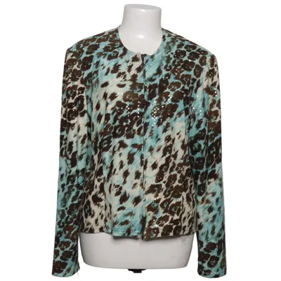 Jacket (Blue, Brown, Multicolored) from Joseph Ribkoff Acrylic, Cotton, Elastane, Polyester