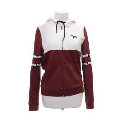 Huvtröja (Vit, Röd) från Pink Victoria's Secret Bomull, Polyester