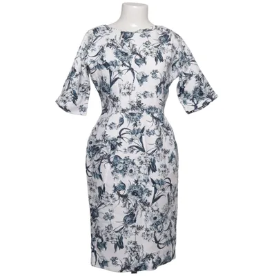 Dress (Blue, White) from ASOS Petite Cotton, Polyester