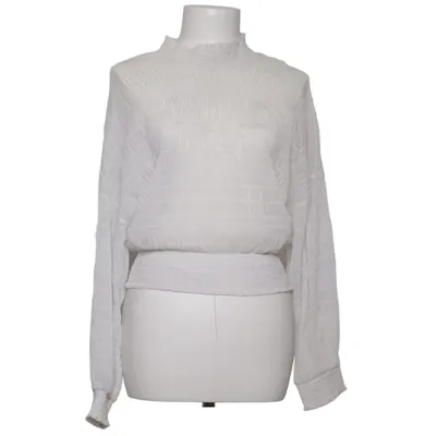 Bluse (Hvid) fra Mango Elastan, Polyamid, Polyester
