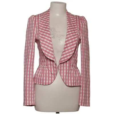 Blazer (Rose, Blanc) de Pussy Deluxe Coton, Élasthane, Polyester