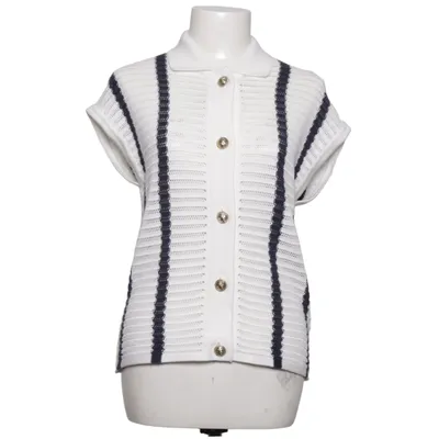 Gilet (Blanc, Bleu) de Network Acrylique, Coton