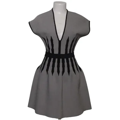 Kjole (Sort, Hvid) fra Elisabetta Franchi Polyamid, Polyester, Viscose