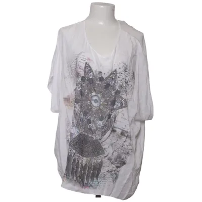 Blouse (White, Multicolored) from Vestino Cotton, Viscose