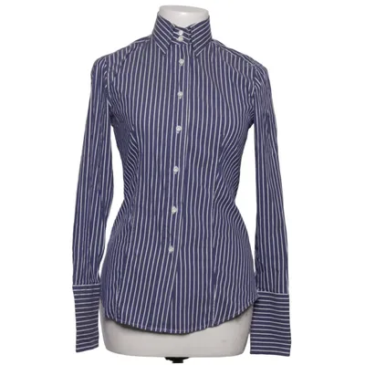 Shirt (Blue, White) from Caliban Cotton, Elastane, Polyamide