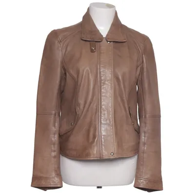 Læderjakke (Brun) fra Massimo Dutti