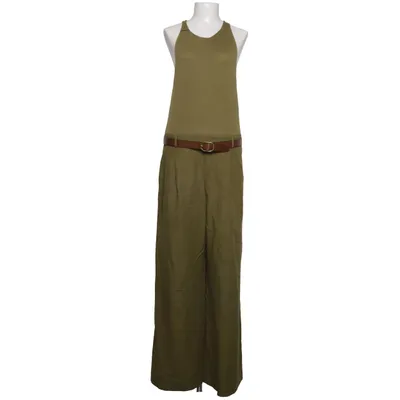 Buksedragt (Grøn) fra Mango Bomuld, Linned, Polyester, Polyurethan, Viscose