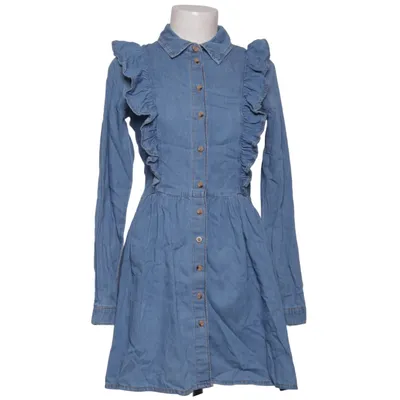 Denim jurk (Blauw) van Springfield Katoen