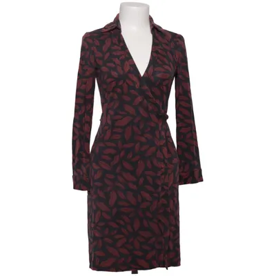 Wrap dress (Gray, Red) from Diane von Furstenberg Silk