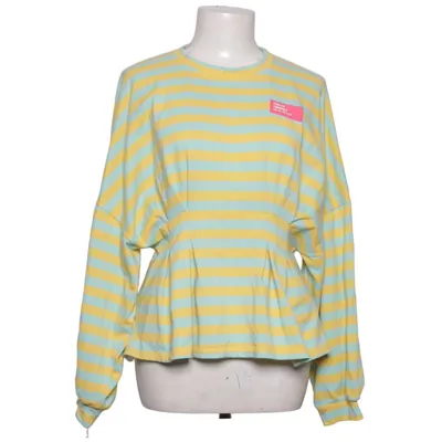 Langærmet t-shirt (Gul, Blå) fra Ambika Elastan, Viscose