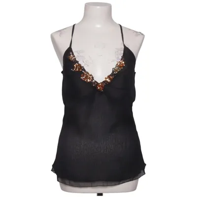 Halterneck top (Sort) fra Comma Polyester