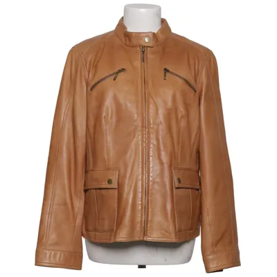 Läderjacka (Brun) från Elégance Skinn, Polyester