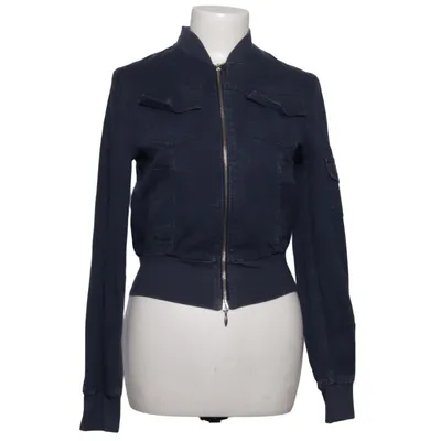Bomber jacket (Blue) from Denny Rose Cotton, Elastane