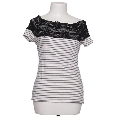 Top (White, Black) from H&M Cotton, Elastane, Polyamide