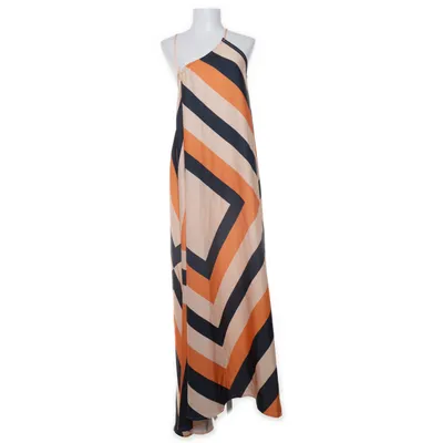 Långklänning (Orange, Svart, Flerfärgad) från Adore Elastan, Polyester