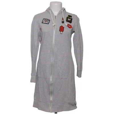 Hood dress (Gray) from ONLY Blue Denim Cotton, Viscose