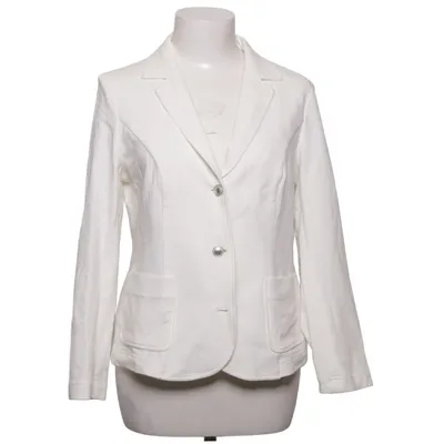 Blazer (Wit) van River Woods Katoen, Elastaan